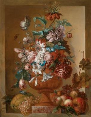 A floral still life by 
																	Jacoba Maria van Nickele